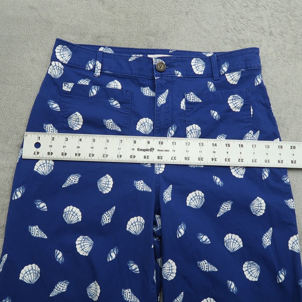 Loft Pants Women's Size 10 High-Rise Palmer Wide-Leg Crop 25" Inseam Stretch - Picture 8 of 16